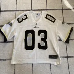 $*$様 adidas ホワイト メッシュ Tシャツ 03 M