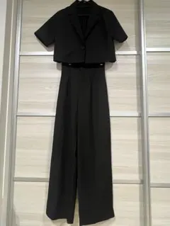 【新品タグ付き】XS 高山直子さんコラボ/ハーフスリーブオールインワン/EiiS 高山直子さんコラボ/ハーフスリーブオールインワン/EiiS 新品タグ付
