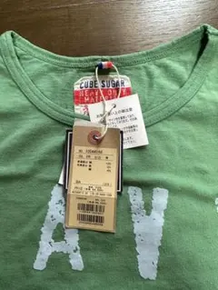 CUBE SUGAR グリーン 半袖Tシャツ M