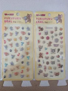 ぷくぷくシール　トムとジェリー　2枚セット