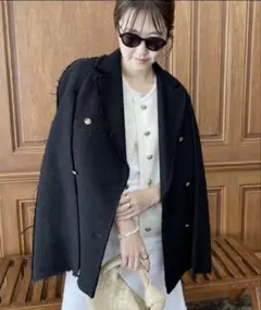 plage【GIRL】ツィードケープジャケット