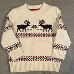 H&M L.O.G.G. トナカイ柄セーター 98/104
