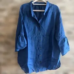 maison de mer メゾンドメール リネン ワイド 長袖シャツ 麻 鎌倉 