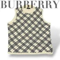 美品✨バーバリー　レディース ベストM〜L おしゃれなリバーシブル❗️ 美品✨バーバリー レディース ベストM〜L おしゃれな