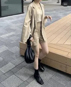 eaphi】ブラウン ショート丈ジャケット - メルカリ