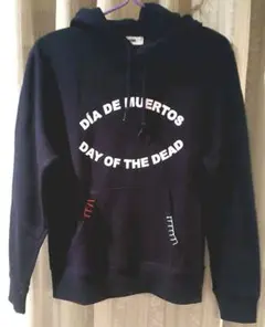 ロデオ　RODEO スカル　パーカー　スウェット　フード　ネイビー