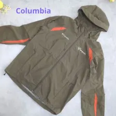 Columbia ウィンドブレーカー メンズM カーキ フード 登山 アウトドア