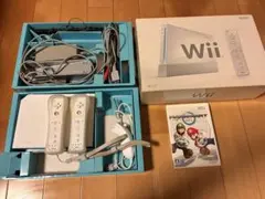 【ジャンク品】Nintendo Wii 本体 セット マリオカートWii付き