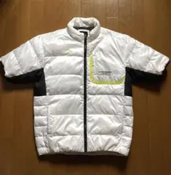 ルコックゴルフフルジップ半袖キルティングダウンジャケットLL