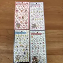 スヌーピー ぷくぷくシール4点セット ウッドストック ルーシーチャーリーブラウン