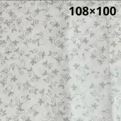 STOF fabrics 柊・白×銀　1m