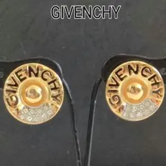 GIVENCHY ジバンシィ　ロゴイヤリング　クリスタル　ゴールド