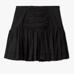 スナイデル コットンライクフリルスカショーパン レディース ミニ スカート 黒