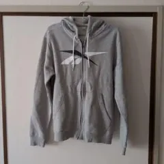 Reebok フルジップパーカー グレー
