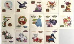 ポケモンパン　デコキャラシール　ポケモンカフェ他　まとめ　14枚