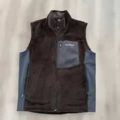 【新品未使用】montbell フリースベスト XL ブラウン