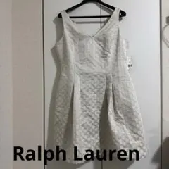 【美品】LAUREN Ralph Lauren ラルフローレン ワンピース 白