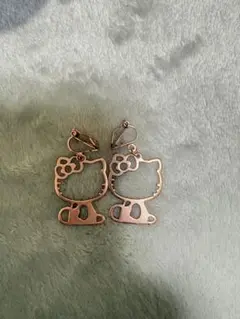 ハローキティ ローズゴールドイヤリング
