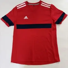 adidas キッズ Tシャツ レッド 160