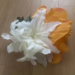 フラダンス 髪飾り ヘアクリップ カサブランカ アマリリス ユリ