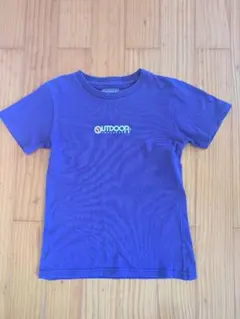 OUTDOOR　半袖Tシャツ 140　紫　パープル　キッズ　ロゴT