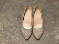 oriental traffic 跳べるパンプス ベージュ 24cmヒール7cm