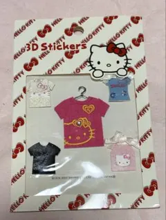 ☆レア☆ ハローキティ●3Dstickers立体シール／Tシャツ／サンリオ 平成