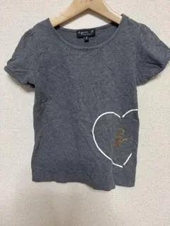 agnes b. ENFANT Tシャツ グレー ハートロゴ 8ansのサムネイル