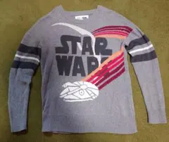スター・ウォーズ STARWARS セーター グレー 24時間以内発送