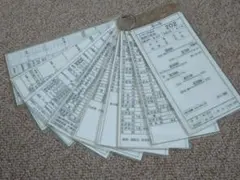 【鉄道部品】車掌用乗務行路表 休302行路 鉄道部品】車掌用乗務行路表 休302行路