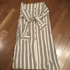 ストライプ柄　ロングスカート