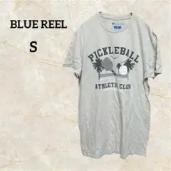 BLUE REEL ピクルボール Tシャツ ロゴ クリーム色 【S】