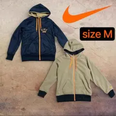 【リバーシブル】NIKE 1972 ナイロン＆フリース フルジップパーカー M