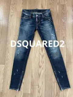 DSQUARED2 ディースクエアード スキニーデニム ダメージ加工 36