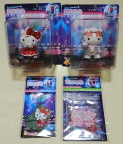 サンリオHappyくじDISCO　ハローキティ　フィギュア2点 その他2点