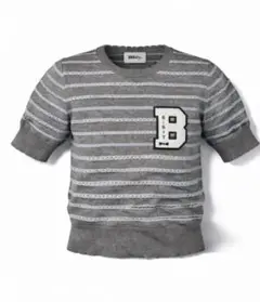 【Bibiy.】B.BORDER LOCK KNIT BIBIY. MADE | B. BORDER LOCK KNIT NAVY｜Bibiy.