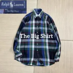 90s ポロバイラルフローレン BIG SHIRT ビッグシャツ チェック L