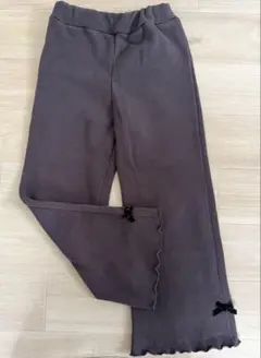 キッズ　女の子　長ズボン　裏起毛　130センチ　ブラウン