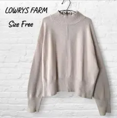 ローリーズファーム ショート ハイネック プルオーバー ニット　フリー