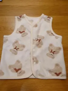 クマ柄 ベビーベスト 50-70 cm