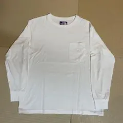 ノースフェイスパープルレーベル7oz L/S Pocket Tee ホワイトM