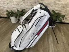 【美品】トミーヒルフィガー スタンドキャディバッグ ホワイトのサムネイル