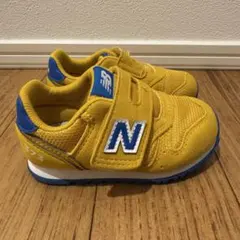 13cm New Balance 373 イエロー/ブルー スニーカー
