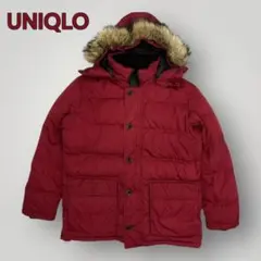 【極暖】UNIQLO ユニクロ ウルトラウォームダウンコート XL ワインレッド