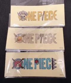 ONE PIECE クリアロゴステッカー　3枚セット