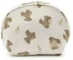 ジェラートピケ ジェラートベアモチーフ半円型ポーチ