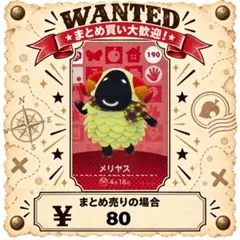 メリヤス　amiibo あつ森　アミーボカード