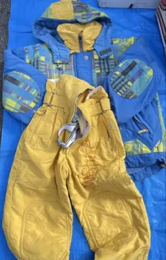 MISTRAL ミストラル スキーオーバーオール 刺繍ロゴ クリーニング済み