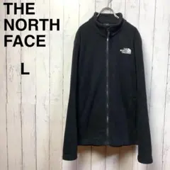 ノースフェイス 刺繍ロゴ◎ フルジップ ハイネック フリースジャケット メンズL
