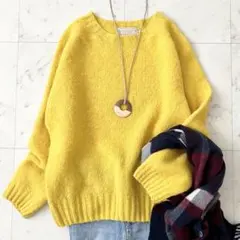 美品♪B&Yユナイテッドアローズ　ピュアニューウール　スコットランド製　ニット